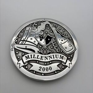 Wilton Armetale Millennium 2000 Trivet USA Silver Champagne Party Table Decor‎